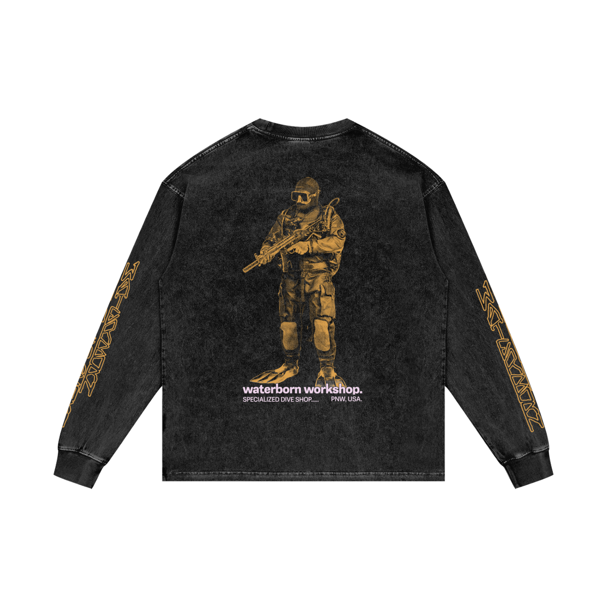 SPECIALIZED DIVE SHOP - ACID WASH OVERSIZE TEE